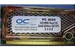 PC4000 2GB Dual CH Gold Edition GX XTC 3-4-3-8 Kit
