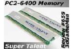 Super Talent DDR2 PC2-6400 Low Latency Dual Channel Memory