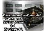 Thermaltake PurePower 600AP 600W auf dem Teststand