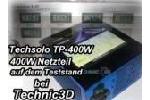 Techsolo TP400W Netzteil auf dem Teststand