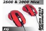 XG Laser 2500 and XG Optical 2000 mouse