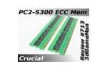 Crucial DDR2 PC2-5300 ECC Memory
