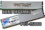 Patriot PC3-15000 DDR3 1866MHz 2GB RAM Kit