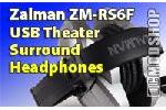 Zalman ZM-RS6F USB Theater Surround Headphones