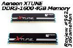 Aeneon Xtune DDR3-1600 CL9 4GB Memory Kit