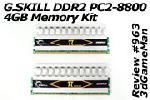 GSkill PC2-8800 Pi series DDR2 4GB Memory Kit