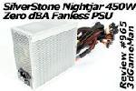 SilverStone Nightjar 450W Zero dBA Fanless PSU Video
