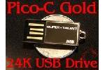 Super Talent Pico-C 8GB 24K Gold USB Drive