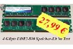 A-Data 4GB DDR2-800 Speicher Kit