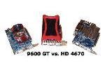 Gainward 9600 GT vs Sapphire HD 4670 Grafikkarten