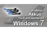 Microsoft Windows 7 Akku Leistung