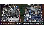 ECS H67H2-M und Intel DH67BL Mainboard