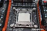 Intel LGA1366 waterblock mounting on a LGA2011