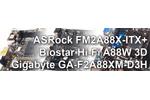 Gigabyte GA-F2A88XM-D3H ASRock FM2A88X-ITX und Biostar Hi-Fi A88W 3D