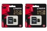 Kingston Digital Gold microSD UHS-I 64GB and 32GB