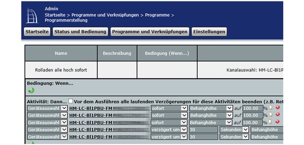 Homematic Fenstergriff Programmier