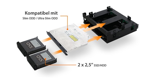 Icy Dock ExpressCage MB732SPO-B