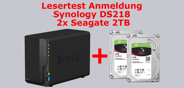 Synology DS218 kostenlos testen im Leser