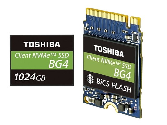 Toshiba Memory BG4 128GB 256GB 512GB und 1TB