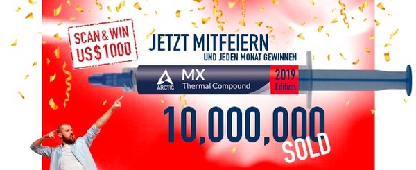 Arctic 10 Millionen verkaufte Wrmeleitpasten Gewinnspiel