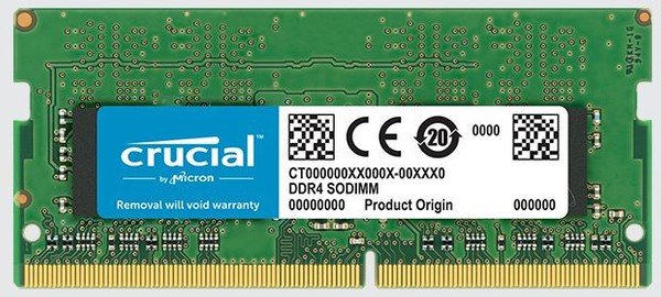 Crucial 16GB DDR4-2666 SODIMM Memory Kit