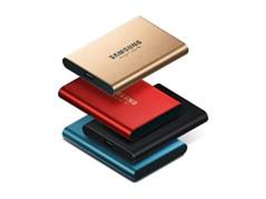 Samsung T5 500GB und 1TB in Rose Gold und Metallic Red