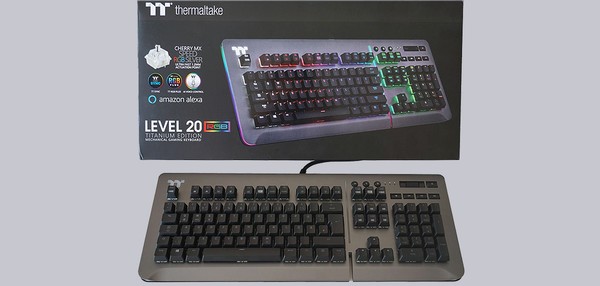 Thermaltake Level 20 RGB Titanium Edition Gaming Tastatur