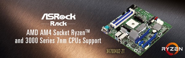 ASRock Rack AMD Ryzen 3000 7nm AM4 Socket Motherboards