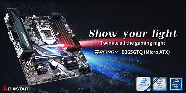 Biostar Racing B365GTQ Micro ATX Motherboard