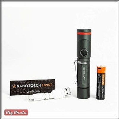 Nano Torch Twist Magnetic Swivel LED Flashlight