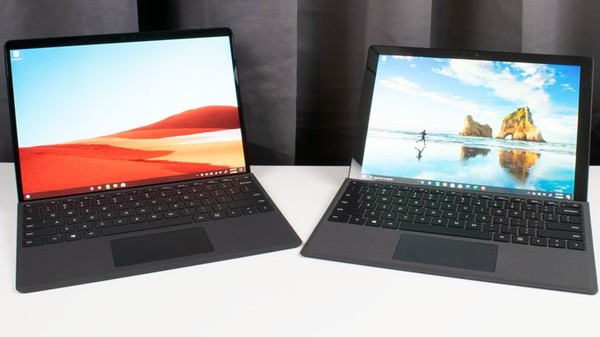 Microsoft Surface Pro X and Microsoft Surface Pro 7