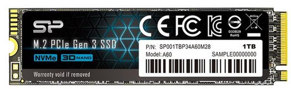 Silicon Power P34A60 PCIe 3x4 M2 2280 1TB SSD