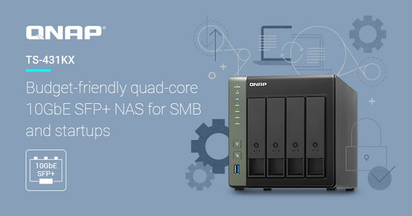 Qnap TS-431KX Quad-Core 10 GbE NAS