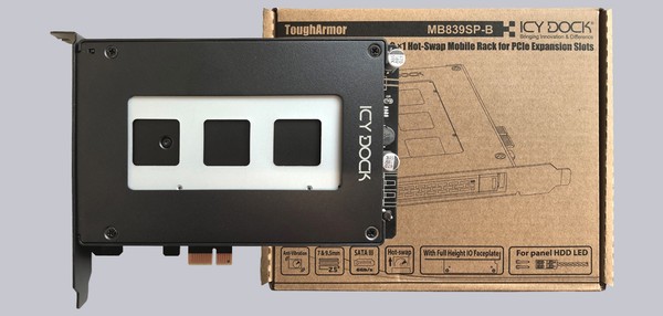 Icy Dock MB839SP-B ToughArmor PCIe SATA Hot-Swap