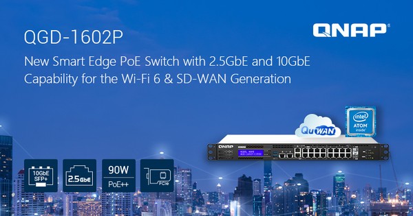 Qnap QGD-1602P Smart Edge PoE Switch
