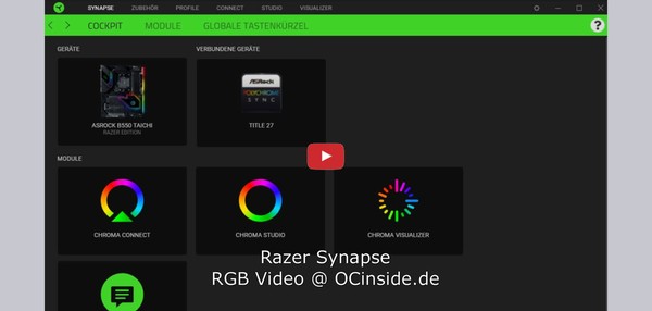 ASRock Taichi Razer Synapse 3 Video