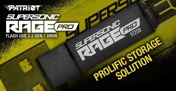 Patriot Supersonic Rage PRO USB 32 Gen 1 Flash Drive