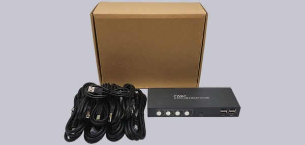 PWAY PW-S7403H USB HDMI 4 Port KVM Switch