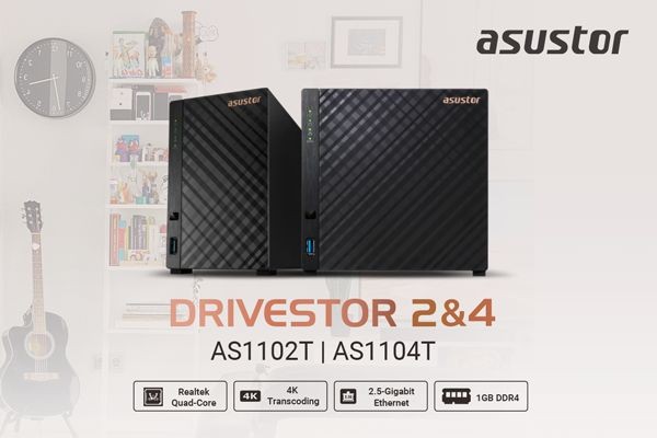 Asustor Drivestor 2 AS1102T und Drivestor 4 AS1104T