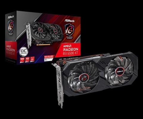 ASRock Radeon RX 6500 XT Phantom Gaming D 4GB OC