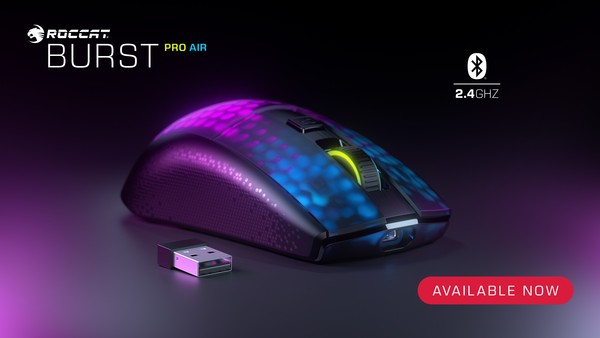 Roccat Burst Pro Air Wireless RGB Gaming Mouse