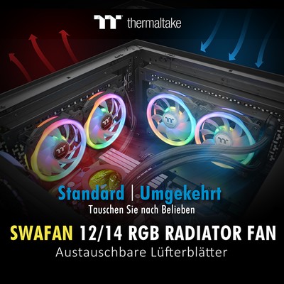 Thermaltake Swafan 12 und Swafan 14 RGB Fan