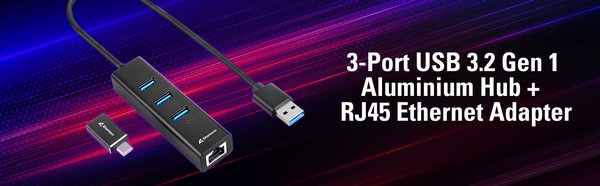 Sharkoon 3-Port und 4-Port-Aluminium Hub