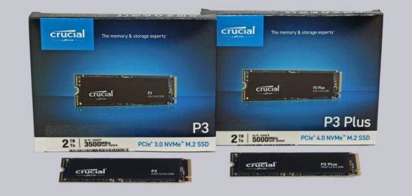 Crucial P3 und Crucial P3 Plus 2TB M2 NVMe SSD