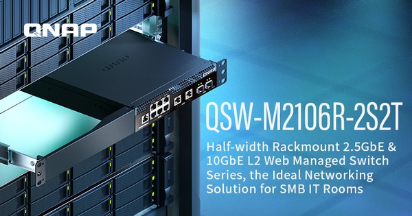 QNAP QSW-M2106R-2S2T L2 Web Managed Switch