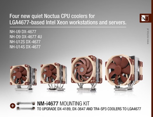 Noctua NH-U14S DX-4677 NH-U12S DX-4677 NH-U9 DX-4677 NH-D9 DX-4677 4U