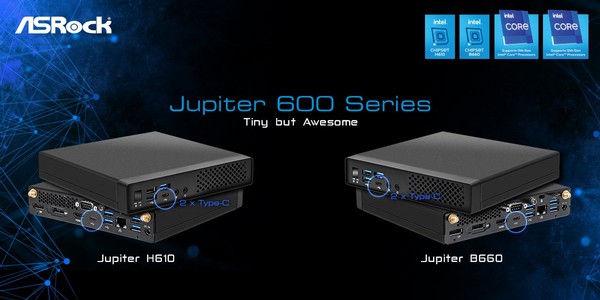ASRock Jupiter H610 Mini PC and ASRock Jupiter B660 Mini PC