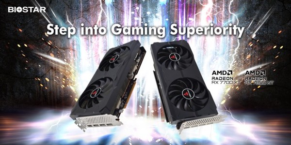 Biostar AMD Radeon RX 7700 XT and RX 7800 XT Graphics Cards