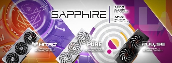 Sapphire Nitro AMD Radeon RX 7800 XT 16GB und Nitro RX 7700 XT 12GB