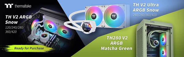 Thermaltake TH V2 ARGB Snow TH280 V2 ARGB Matcha Green TH V2 Ultra ARGB Snow